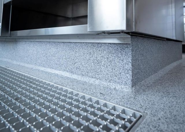 Nahaufnahme des beschichtetem Boden.